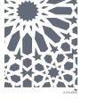 Torchon de cuisine ou décoration murale en gris anthracite avec motifs géométriques