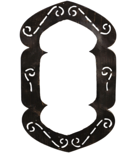 Medium Moroccan Mirror with doubled ended horseshoe arch