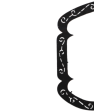 Detalle vertical de marco de espejo grande artesanal marroquí de metal recortado a mano en forma de herradura doble