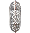 Piccola applique marocchina in alluminio, illuminazione per interni ed esterni