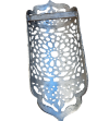 Pequeño aplique marroquí en aluminio, iluminación interna e externa