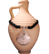 Collier pendentif Nomade fait main de style ethnique chic tribal fabriqué en soie de sabra et métal argenté en noir