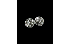 Nickel free hypoallergenic stud earrings in rope design