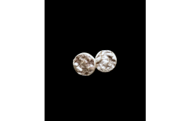 Nickel free hypoallergenic stud earrings inspired by moon craters