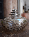 Lámpara de aceite de vidrio soplado, el centro de mesa perfecto