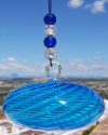 Sphère de verre soufflée: talisman, boule de sorcière et attrape-soleil