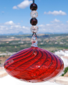 Sphère de verre soufflée: talisman, boule de sorcière et attrape-soleil
