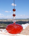 Sphère de verre soufflée: talisman, boule de sorcière et attrape-soleil