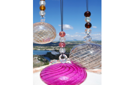 Decorative glass balls for hanging: talisman, witchball, suncatcher