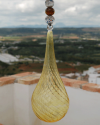 Atrapador de sol, bola de bruja, talismán en forma de lágrima de vidrio soplado