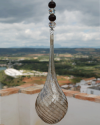 Atrapador de sol, bola de bruja, talismán en forma de lágrima de vidrio soplado