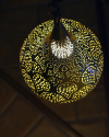 Lámpara de techo, lámpara colgante, lámpara marroquí en forma de lágrima con patrón geométrico
