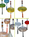 Deko orientalisch, Glaskugeln mit troddel mundgeblasene glaskugel :Talisman, Hexenkugeln, Sonnenfänger