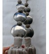 Tassels and drapery holdbacks in medium with three hammered balls