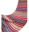 Pashmina handwoven in striped fabric of earthy colors