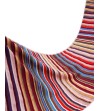 Pashmina handwoven in striped fabric of earthy colors