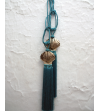 Tassels, curtain tie backs or wall décor in medium with shell design